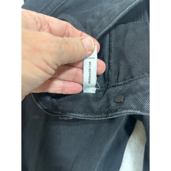 PacSun 90’s Boyfriend Distressed Black Jeans vtg inspired goth grunge - Picture 9 of 9